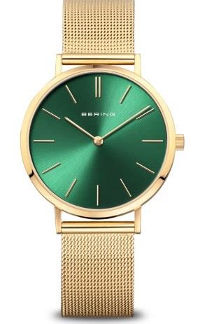 gouden horloge groene wijzerplaat